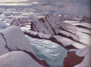Felix Vallotton High Alps,Glacier and Snowy Peaks France oil painting artist